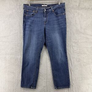 Levis Jeans Women 31 Blue Medium Wash Boyfriend Mid Rise Slim Relax Stretch